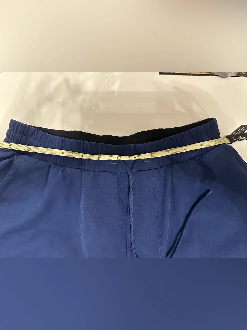 Lululemon Lined Navy Athletic Drawstring Shorts Size S*